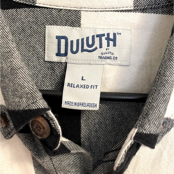 Duluth Trading Co Flannel Long Sleeve Shirt sz Large - Picture 4 of 6